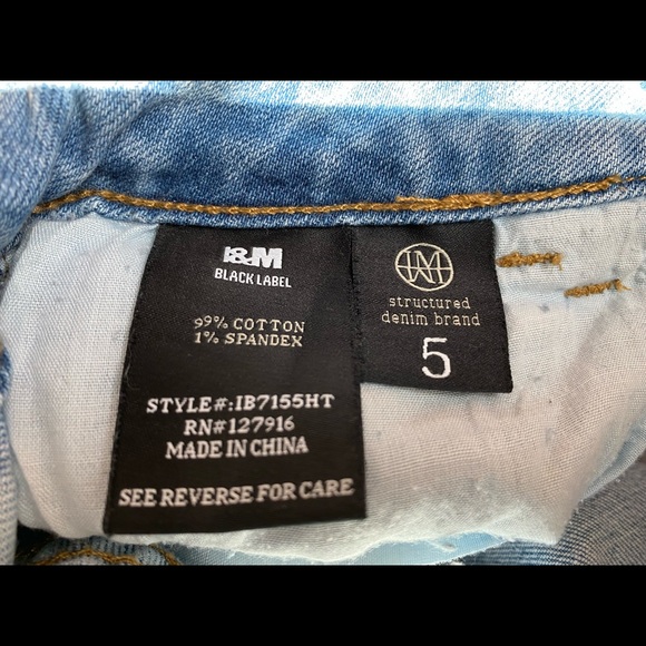 Women’s ripped high rise slim straight jeans - Picture 4 of 5